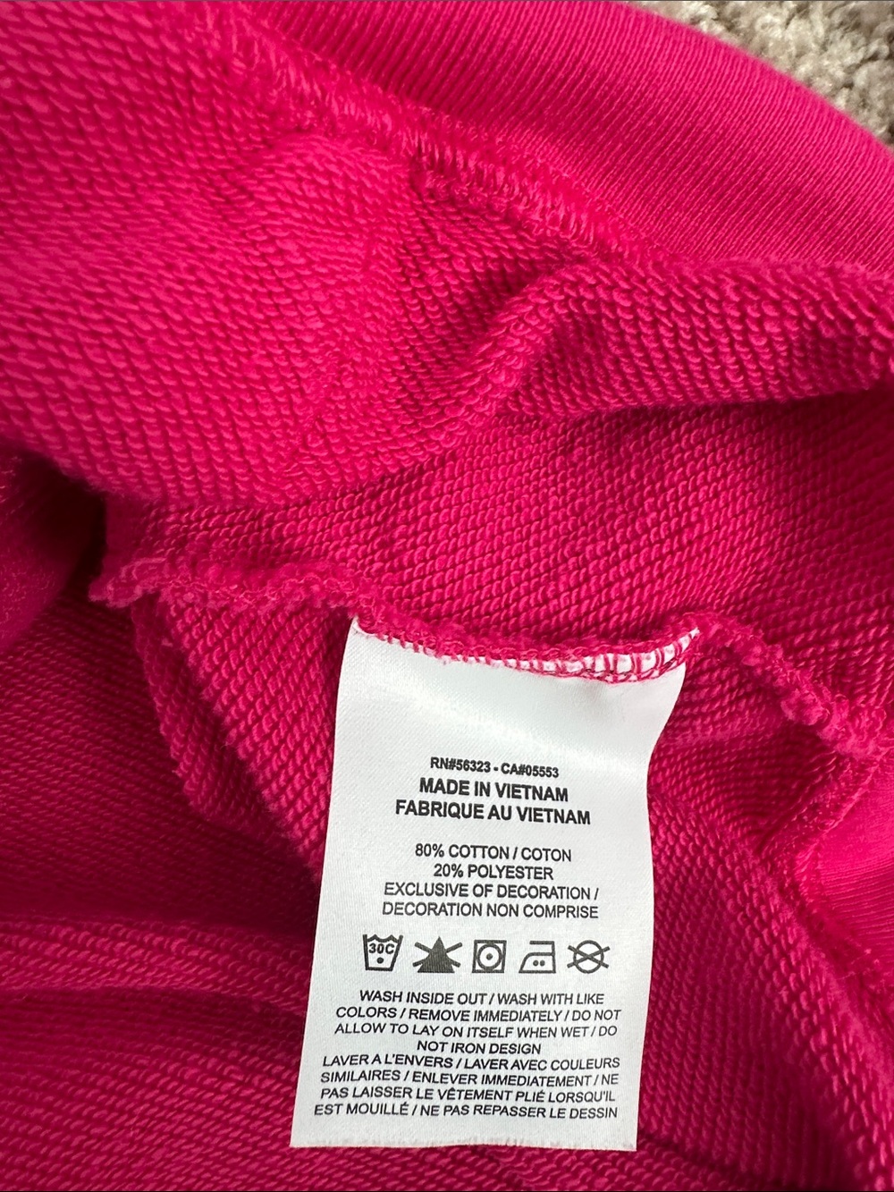Nike Hoodie Medium Hot Pink Pullover Sweatshirt Embroidered Logo Y2K - Picture 5 of 6